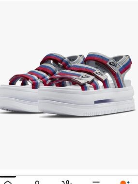 Nike Women ICON CLASSIC Metallic Silver/Game Royal/University Red/Black size 10